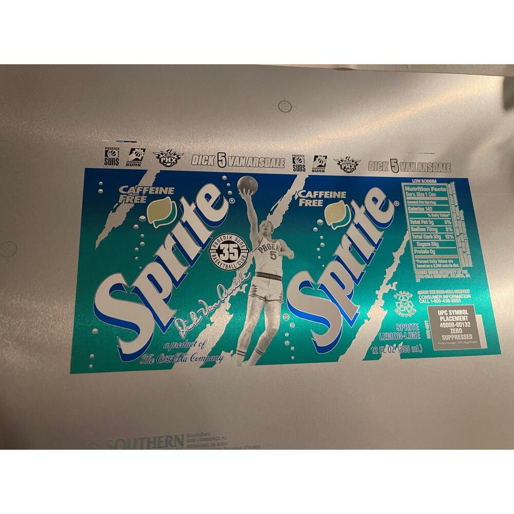 Sprite aluminum can skin Phoenix Cardinals Dick Van Arsdale NBA Collectors